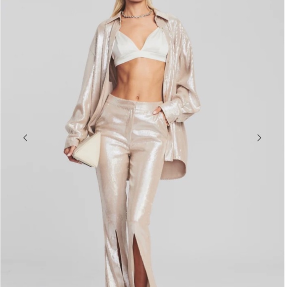 Retrofête JACE SEQUIN TOP Size: M Original Price $395 *Pants Avail Separately* - Picture 6 of 12